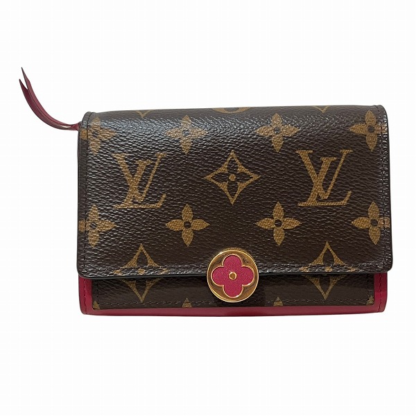 ルイヴィトン Louis Vuitton モノグラム ポルトフォイユ・フロール M64588 2つ折り財布 レディース【中古】