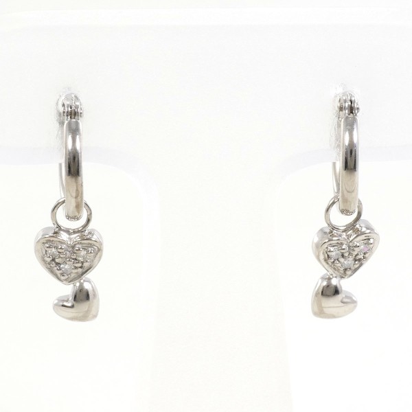 K14 ホワイトゴールドダイヤモンドピアス 専用】K14 オレンジ