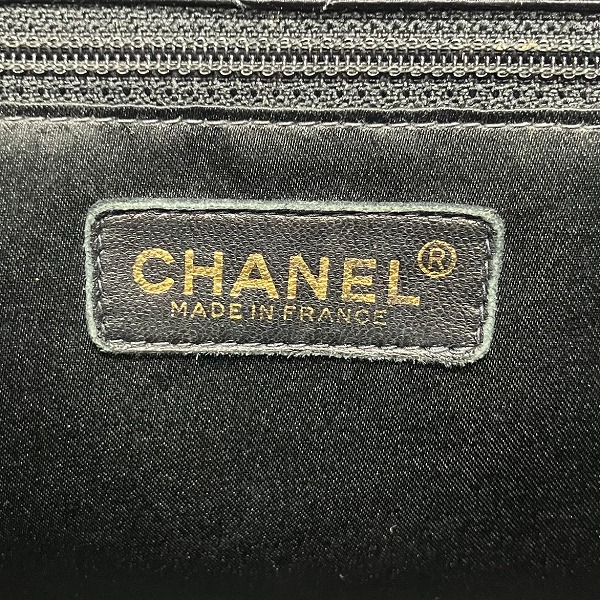 シャネル CHANEL マトラッセ コットン チェーン ココマーク ブラック バッグ ショルダーバッグ レディース【中古】_3