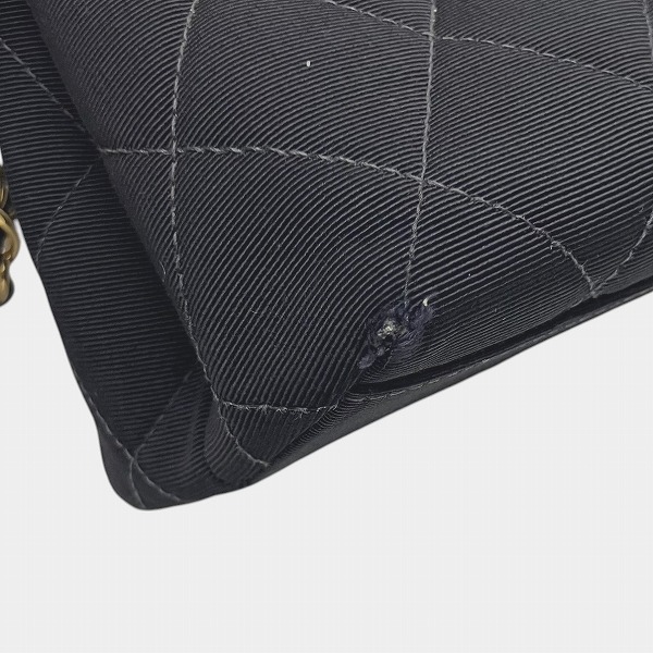 シャネル CHANEL マトラッセ コットン チェーン ココマーク ブラック バッグ ショルダーバッグ レディース【中古】_6