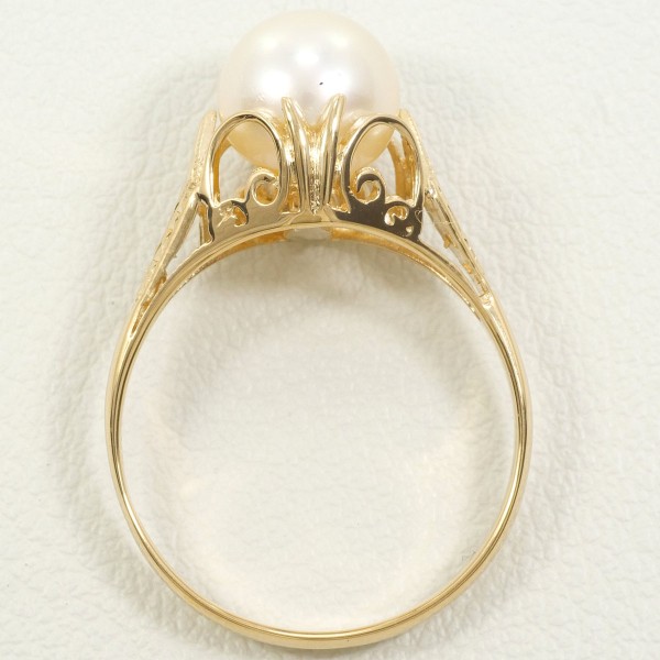 指輪 リング 真珠 ゴールド 金 アクセサリー パール 13号 宝石