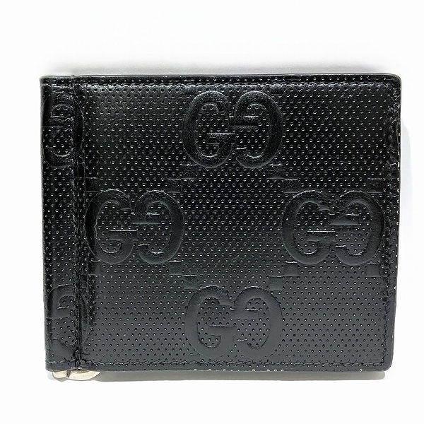 グッチ GUCCI GGエンボス 676656 財布 マネークリップ メンズ【中古】