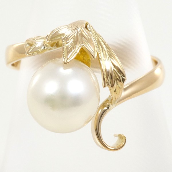 本真珠 パールリング Pt900 11号 6.6g Pt900 パール プラチナ リングの