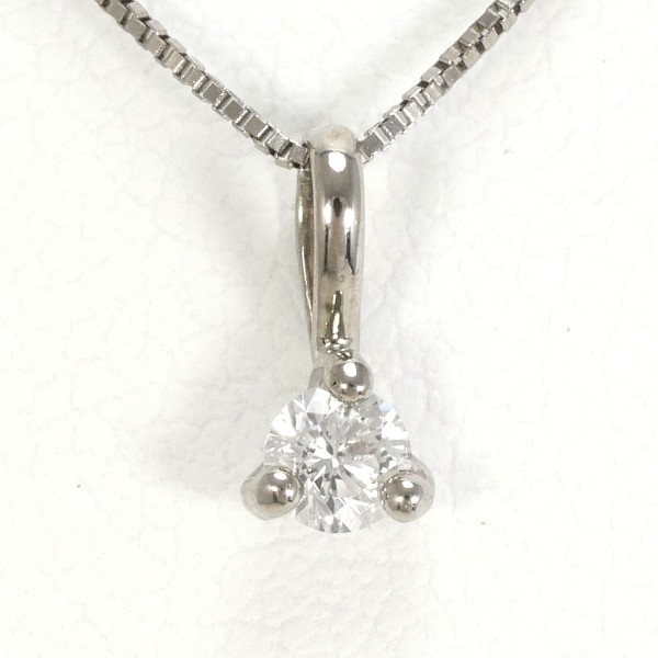 MIKIMOTO ミキモト K18 ダイヤ付 リボンモチーフ ペンダントトップ