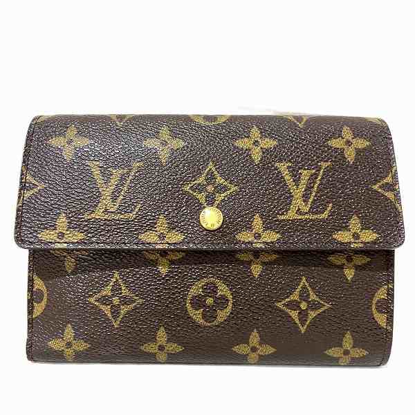 ルイヴィトン Louis Vuitton モノグラム ポルトトレゾールエテュイパピエ M61202 3つ折り財布 ユニセックス【中古】