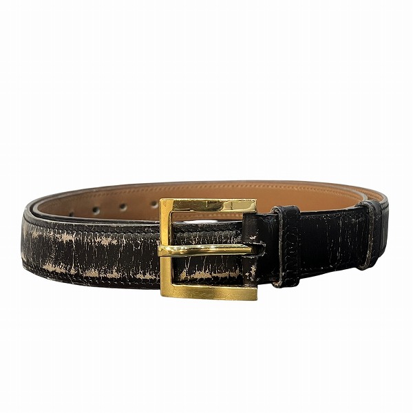 ビスポーク 三竹産業 姫路レザー 伸縮レザーベルト MS-007 1本