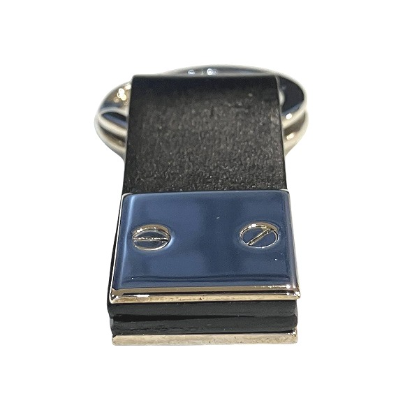 グッチ キーリング レザー ブラック ブランド小物 キーホルダー メンズ 未使用品☆0312