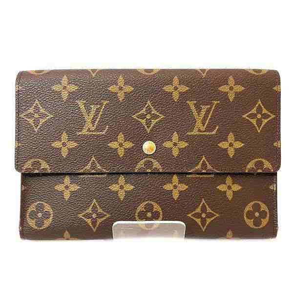 ルイヴィトン Louis Vuitton モノグラム ポシェット パスポール M60135 3つ折り財布 長財布 ユニセックス【中古】