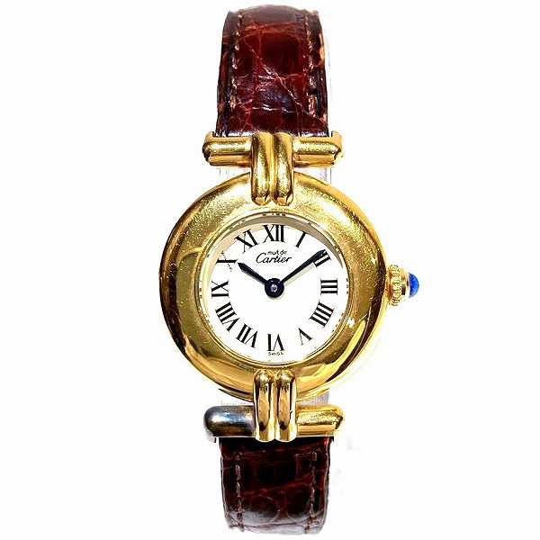 カルティエ Cartier マストコリゼ ヴェルメイユ 590002 クォーツ 時計 腕時計 レディース【中古】