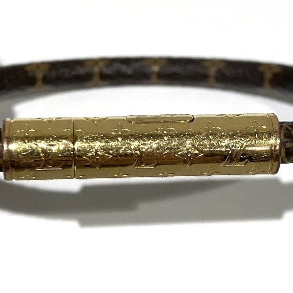美品ルイヴィトン　コンフィデンシャルブレスレット　M6334F モノグラムレザー LOUIS VUITTON ルイ・ヴィトンLOUIS モノグラム ブレスレット