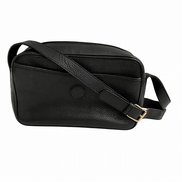フェンディ FENDI ブラック レザー バッグ ショルダーバッグ