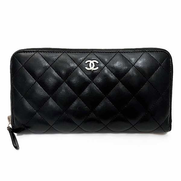 シャネル CHANEL ココマーク マトラッセ A50097 ラウンドファスナー 長財布 レディース【中古】