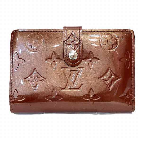 ルイヴィトン Louis Vuitton モノグラム ヴェルニ ポルトフォイユ ヴィエノワ M91524 がま口 2つ折り財布 レディース【中古】