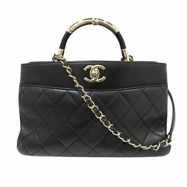 シャネル CHANEL マトラッセ 2WAY ターンロック バッグ ショルダーバッグ レディース【中古】