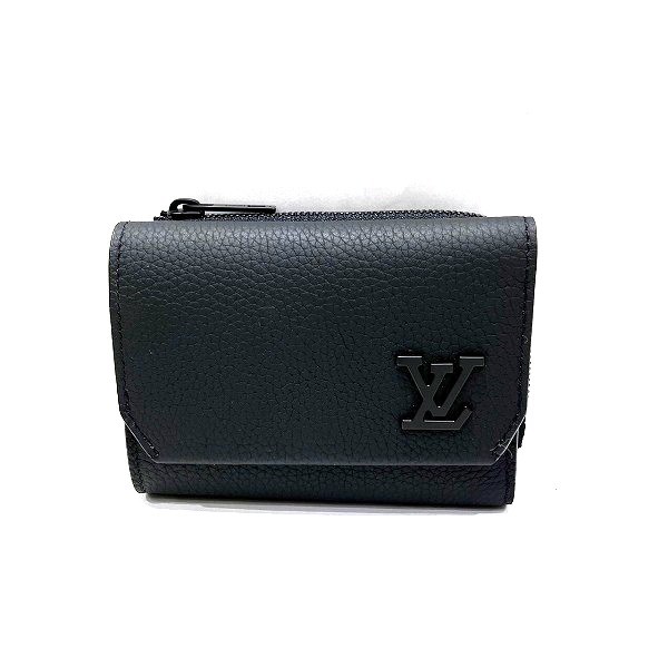 ルイヴィトン Louis Vuitton アエログラム ポルトフォイユ パイロット M81740 3つ折り財布 メンズ【中古】