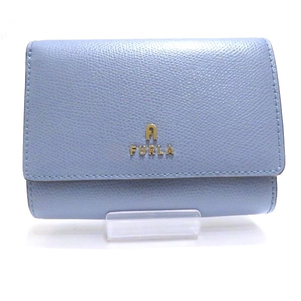 フルラ FURLA ライトブルー 2つ折り財布 レディース【中古】