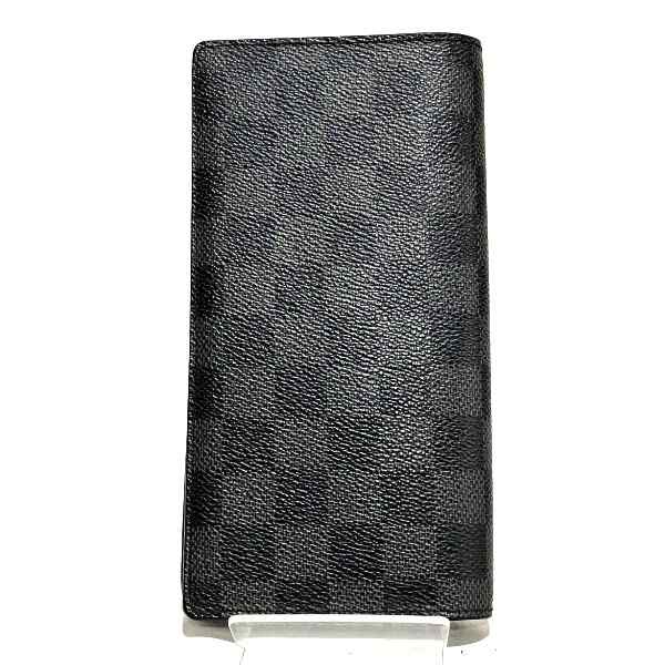 ルイヴィトン Louis Vuitton ダミエグラフィット ポルトフォイユブラザ N62665 長財布 2つ折り財布 メンズ【中古】