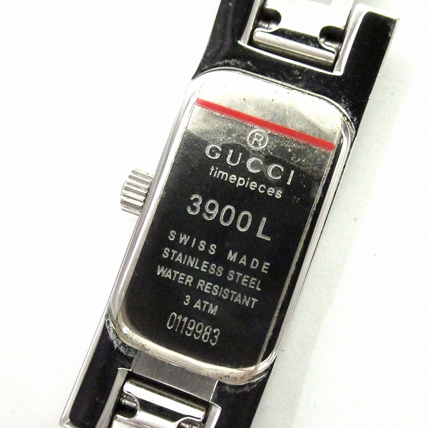グッチ 3900L スクエア クォーツ レディース 腕時計 GUCCI