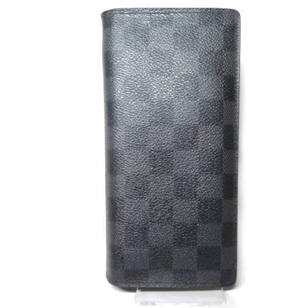 ルイヴィトン Louis Vuitton ダミエグラフィット ポルトフォイユ ブラザ N62665 2つ折り財布 長財布 メンズ【中古】