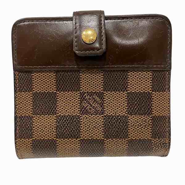 ルイヴィトン Louis Vuitton ダミエ コンパクトジップ N61668 2つ折り財布 ユニセックス【中古】