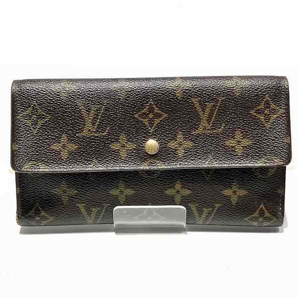 ルイヴィトン Louis Vuitton モノグラム ポルトトレゾール インターナショナル M61215 長財布 2つ折り財布 ユニセックス【中古】