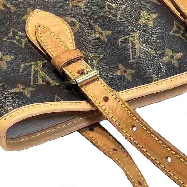 ルイヴィトン Louis Vuitton モノグラム プチバケット M42238 トートバッグ ショルダーバッグ レディース 正規リペア品【中古】