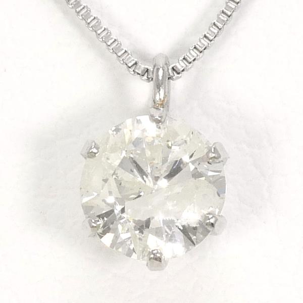 PT900 プラチナ PT850 ネックレス ダイヤ 0.35 総重量約1.3g 約41cm 中古ジュエリーの通販は 38,870円