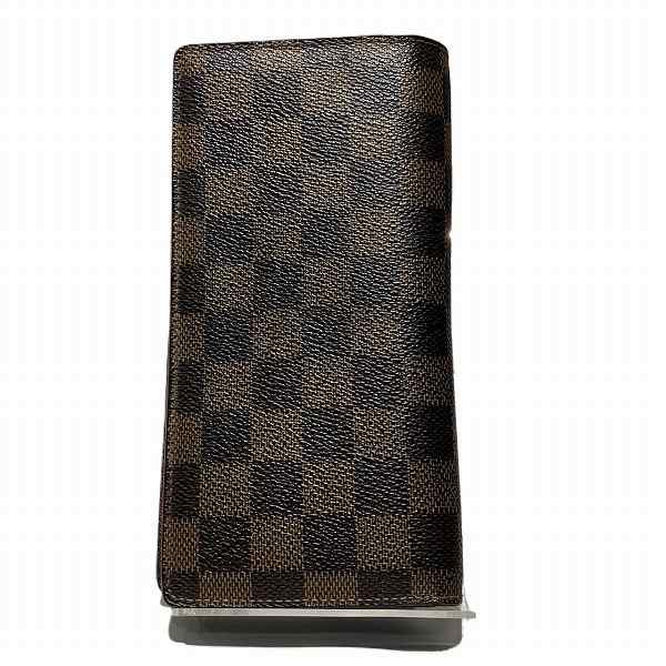 ルイヴィトン Louis Vuitton ダミエ ポルトフォイユ ブラザ N60017 長財布 メンズ【中古】