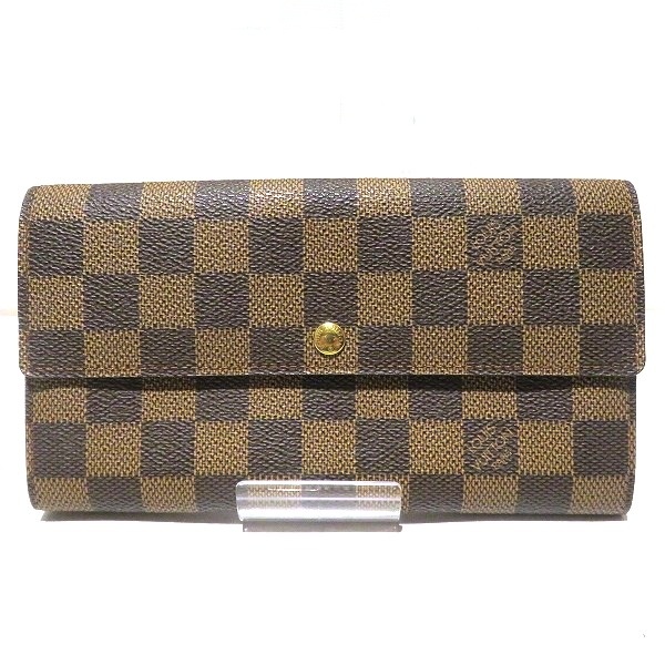 ルイヴィトン Louis Vuitton ダミエ ポルトモネ カルトクレディ N61725 長財布 2つ折り財布 ユニセックス【中古】