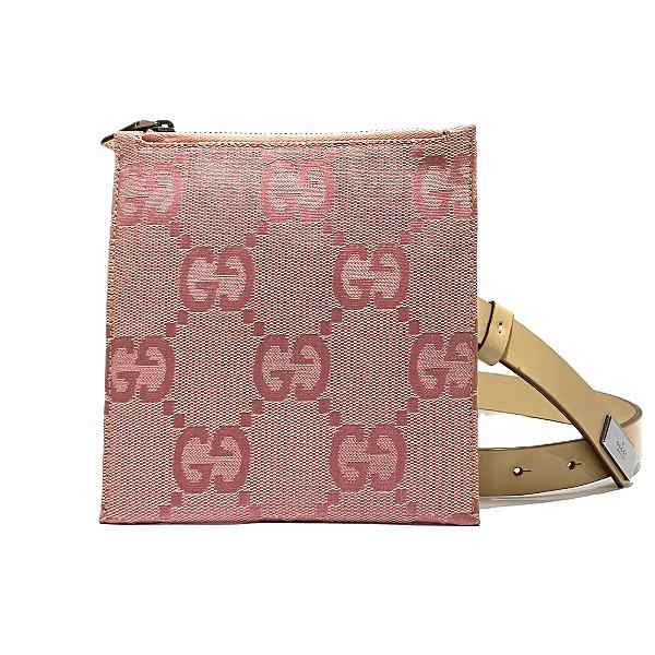 グッチ GUCCI ジャンボGGキャンバス 037-1312 ベルトポーチ バッグ ウエストポーチ ユニセックス【中古】