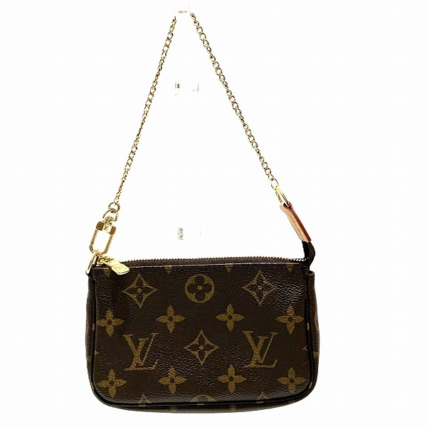 ルイヴィトン Louis Vuitton モノグラム ミニ ポシェット アクセソワール M58009 アクセサリーポーチ バッグ ハンドバッグ レディース【中古】の通販は