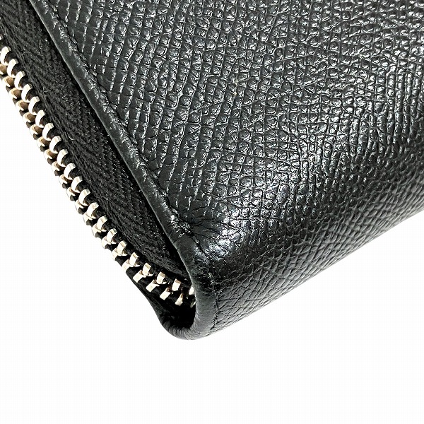 ブルガリ ブルガリブルガリ BVLGARI マン ラウンドファスナー ブラック 長財布 メンズ【中古】_6