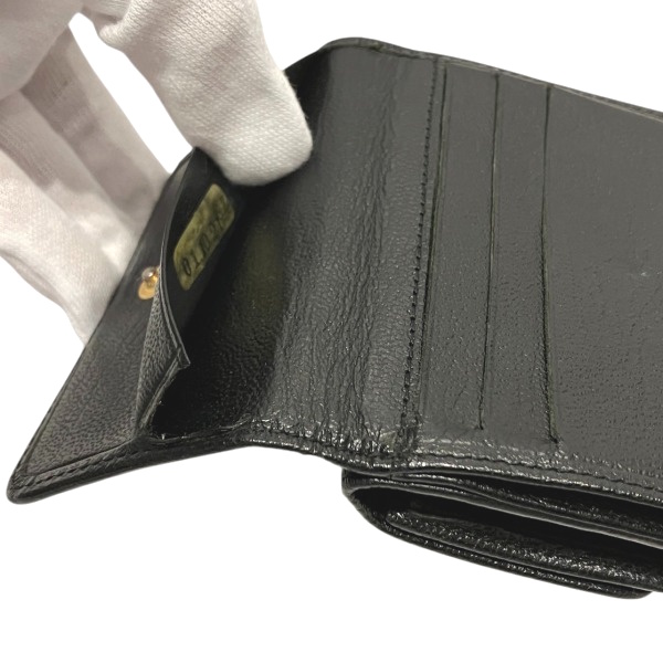 シャネル CHANEL ココマーク レザー Wホック コンパクトウォレット 財布 3つ折り財布 レディース【中古】_6