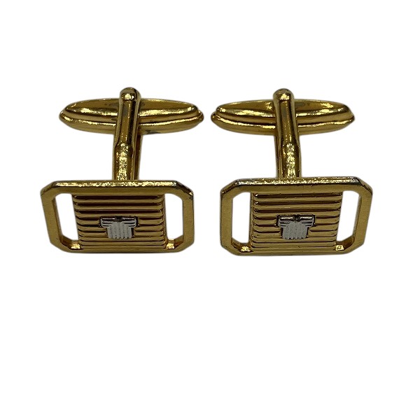 【X'masセール★30%OFF】ジバンシィ GIVENCHY カフス4Gロゴ スウィヴル式 ゴールド ブラック レディース 中古 ジバンシィ GIVENCHY カフス ゴールド×ブラック ゴールド レディース