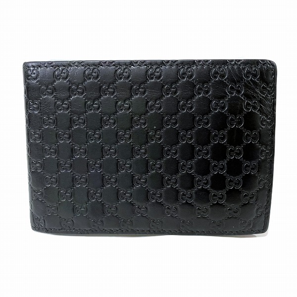 グッチ GUCCI マイクログッチシマ 292534 2つ折り財布 メンズ【中古 