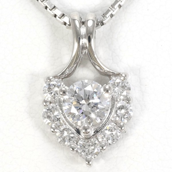 PT900 プラチナ ネックレス ダイヤ 0.325 SI1 0.33 鑑定書 総重量約5.1