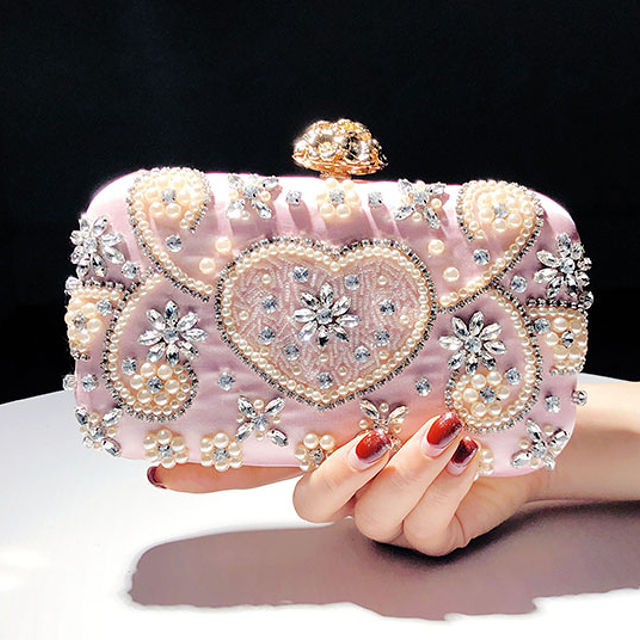 パーティー バッグ 結婚式 パーティー クラッチバッグ パール ビジュー かわいい おしゃれ ショルダーバッグ ピンクの通販はau Pay マーケット Love Ride おしゃれセレクトショップ