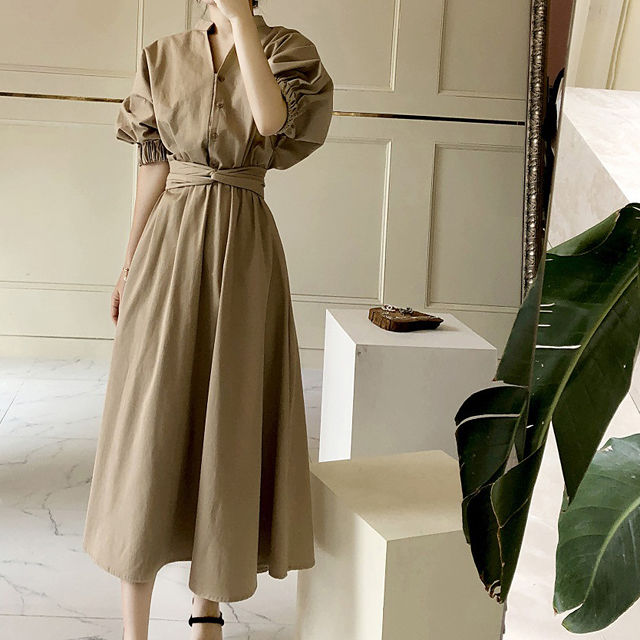 民間 ランタン 信頼性 結婚 式 お呼ばれ ドレス カーキ Antiphona Jp