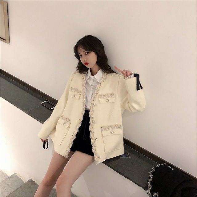 ショートコート レディース ショート丈 コート ウール アウター ジャケット レース 黒 白 韓国 大人可愛い フォーマル カジュアル 秋 冬の通販はau Pay マーケット Love Ride おしゃれセレクトショップ