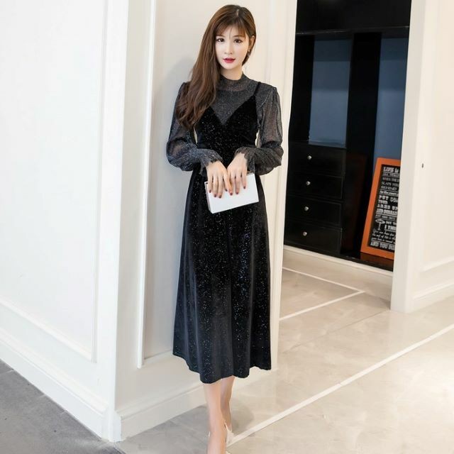 パーティードレス 結婚式 二次会 ワンピース 大きいサイズ ワンピースドレス 大きいサイズ ワンピースドレス 長袖 2ピース ベルベット ラの通販はau Pay マーケット Love Ride おしゃれセレクトショップ