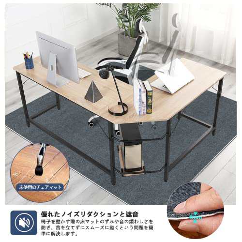 デスク チェアマット【大判サイズ160×140cm 】WEIDUOYI 厚さ4mm 床保護