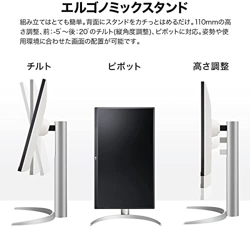 Amazon.co.jp 限定】LG モニター ディスプレイ 27UP850N-W 27