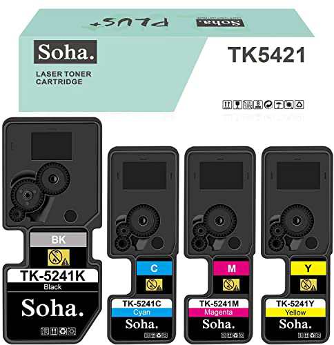 京セラ用 Kyocera TK-5241 （BK C M Y) 互換トナーカートリッジ 「4本