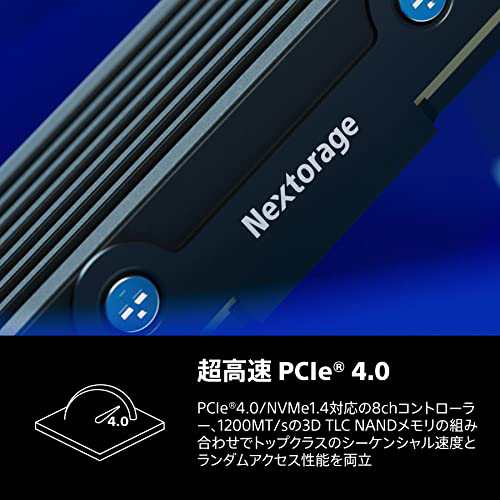 Nextorage NEM-PA 1TB ヒートシンク一体型