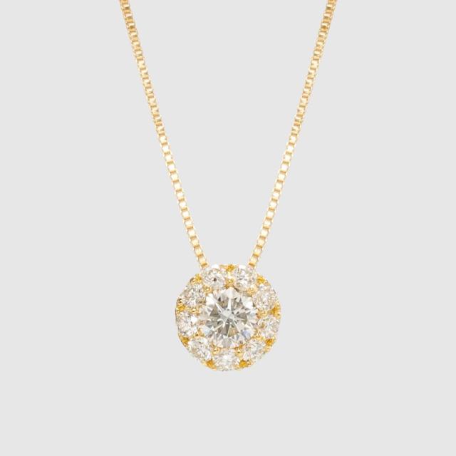 ルフレ ダイヤモンド ネックレス small /b0180da 18金 イエローゴールド ピンクゴールド プラチナ