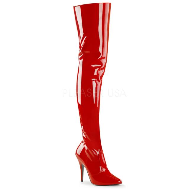 Pleaser SEDUCE-3010 5inch Classic Plain Thigh Boot◆取り寄せ