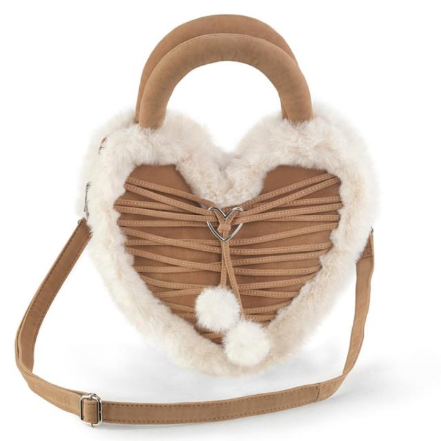 Demonia HB-631 Faux Suede & Fur Heart Shaped Convertible