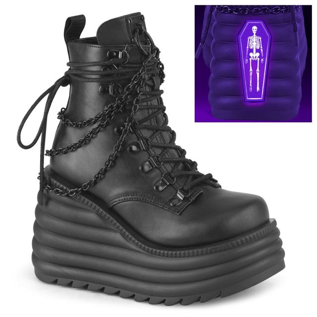 Demonia デモニア 厚底レースアップブーツ 24cm Demonia デモニア 厚底レースアップブーツ 24cm Demonia デモニア 厚底