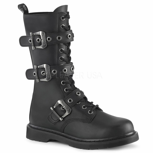 Demonia(デモニア) BOLT-330 14アイレットコンバットブーツ サイドジップ 1 1/4inch Heel #メンズ／ユニセックス◆取り寄せ