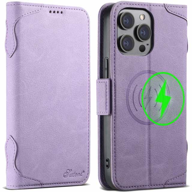 [パープル/iPhone15 Plus(MagSafe対応)]JCGOOD iPhone 15 Plus ケース 手帳型 MagSafe対応 いphone15 Plus ケース マグセーフ ワイヤレス充電対応 カード収納 アイフォン15 プラス カバー 手帳 スタンド機能 財布型 カード入れ マグネット式 本革 レザの通販は
